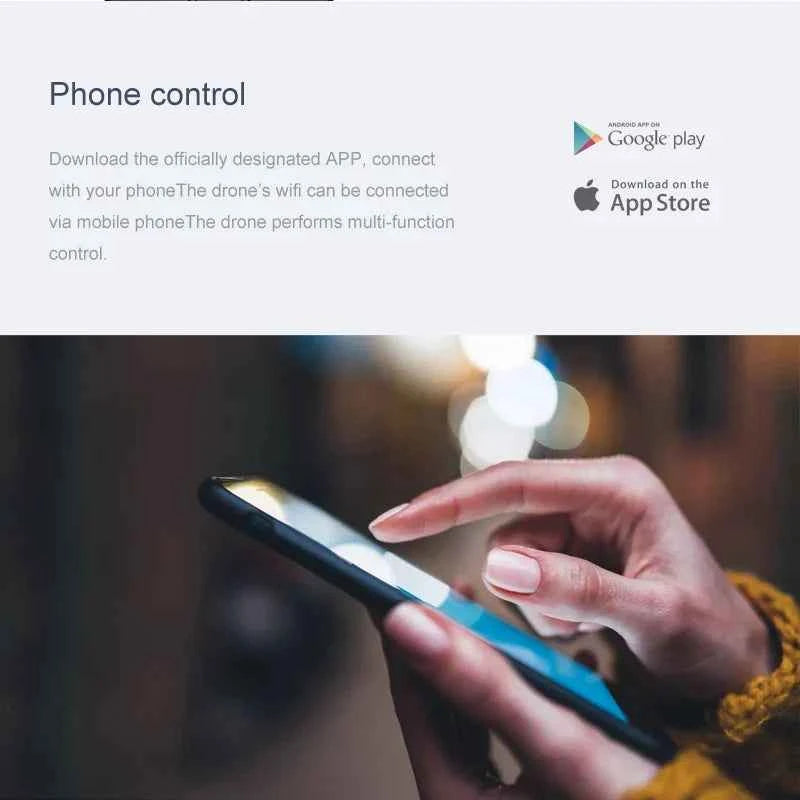 XT6 Mini Foldable Drone with 4K HD Camera, WiFi FPV, and Altitude Hold