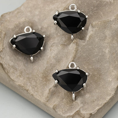 GUFEATHER ME92,jewelry accessories,18k gold rhodium plated,copper,glass,hand made,charms,diy pendants,jewelry making,6pcs/lot - AMULET RING STORE