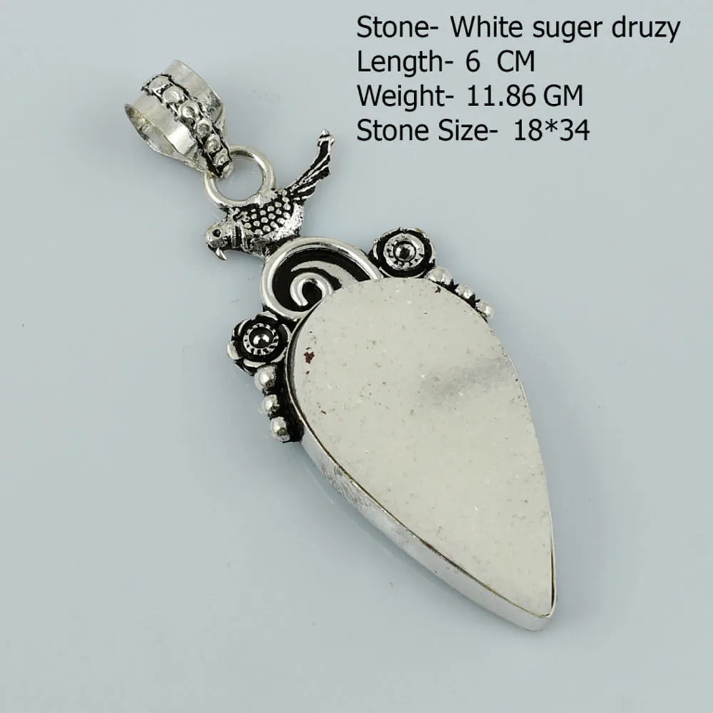 Genuine  Jasper Sodalite  Agate Turquoise   Pendant