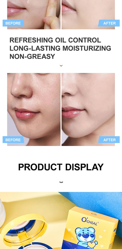 OCHEAL Natural Moisturizing Liquid Foundation Concealer BB Cream Air Cushion Whitening Oil-control Makeup Cosmetics BB Cream - AMULET RING STORE