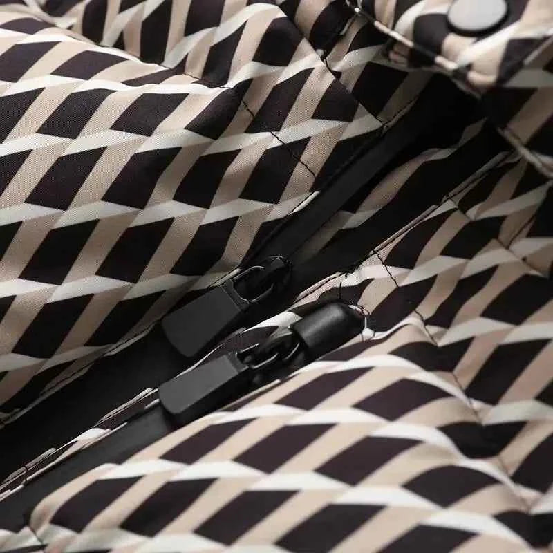 Women's Winter Hooded High Waist Padded Sport Parkas Coats with Belt Female Elegant Thick Warm Pockets Windproof Skiing Jackets