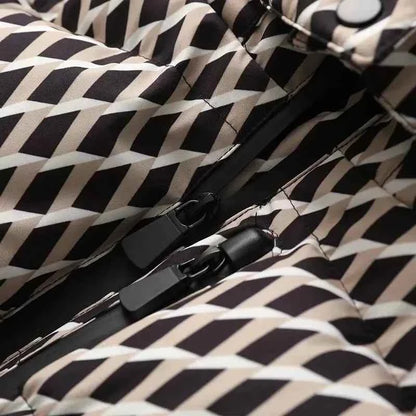 Women's Winter Hooded High Waist Padded Sport Parkas Coats with Belt Female Elegant Thick Warm Pockets Windproof Skiing Jackets