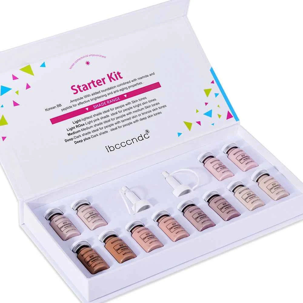 Korea BB Cream Glow Beginner Starter Kit Niacinamide/Peptide Face Skin Care Serum Essence