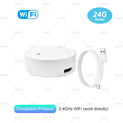 ZigBee Wifi MmWave Human Presence Motion Sensor Radar Wave Human Detector Motion Detector Tuya Hub Smart Life Home Automation - AMULET RING STORE