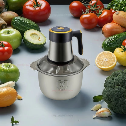 Multi-Function Stainless Steel Blender for Meat Fruits Veggies Food processors Five-speed Kitchen Electric Meat Grinder - AMULET RING STORE