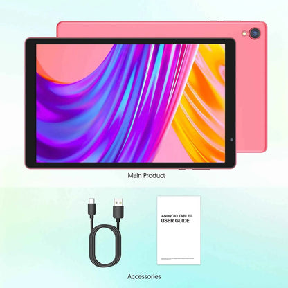 10-inch Android tablet, 4GB (2g+2g memory expansion) RAM+32GB ROM, 1280x800 IPS screen, dual cameras, WiFi, Bluetooth, dual spea