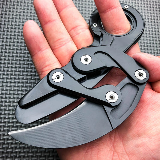 Pocket Mini Outdoor Knife All-steel Claw Mechanical Paw Knives Tactical Karambit Multi Tool EDC Portable Camping Gift for Men