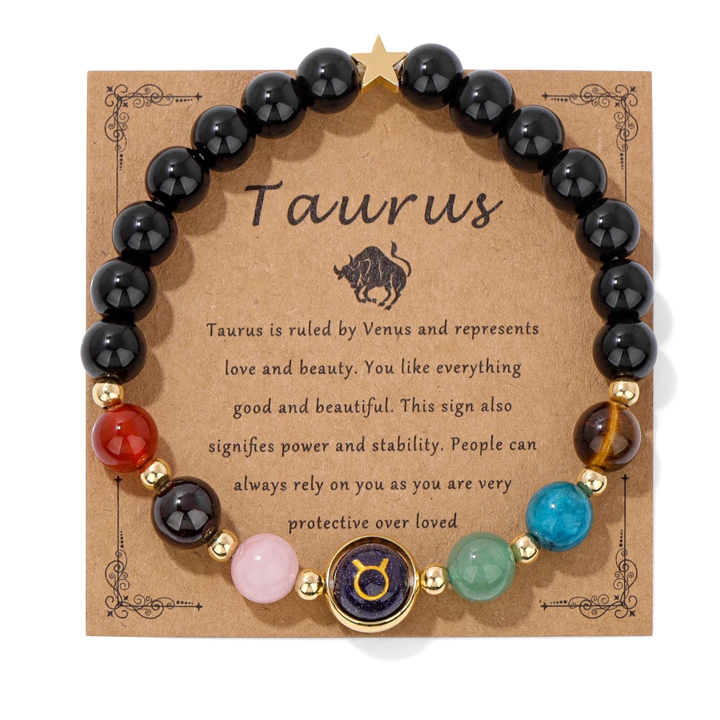 12 Zodiac Signs Bracelet Men Gemini Scorpio Sagittarius Obsidian Tiger Eye Stone Beads Bracelets for Women Constellation Jewelry
