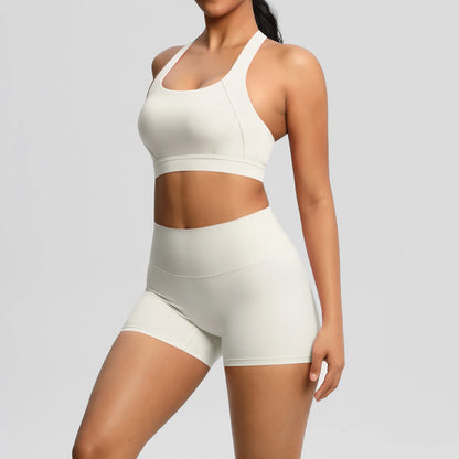 2PCS Yoga Set Nude Feeling Workout Sets Women Tracksuit Gym Push Up Fitness Running Workout Sportwear Sport Bra Leggings Suit