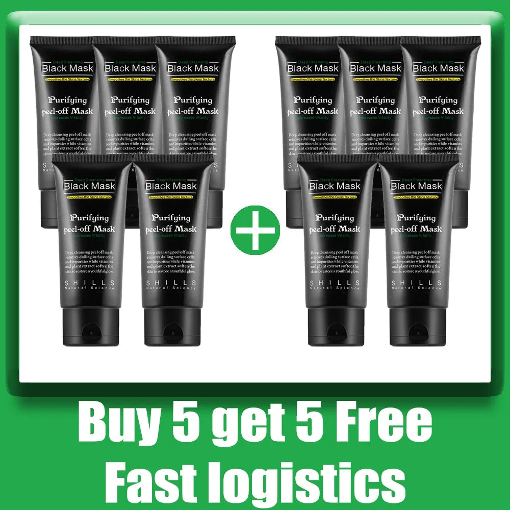 Bamboo Charcoal New Suction Face Deep Cleansing Black Mud Mask Blackhead Remover Peel-Off Mask Easy To Pull - AMULET RING STORE