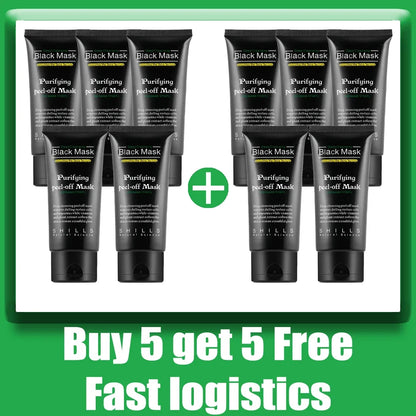 Bamboo Charcoal New Suction Face Deep Cleansing Black Mud Mask Blackhead Remover Peel-Off Mask Easy To Pull - AMULET RING STORE