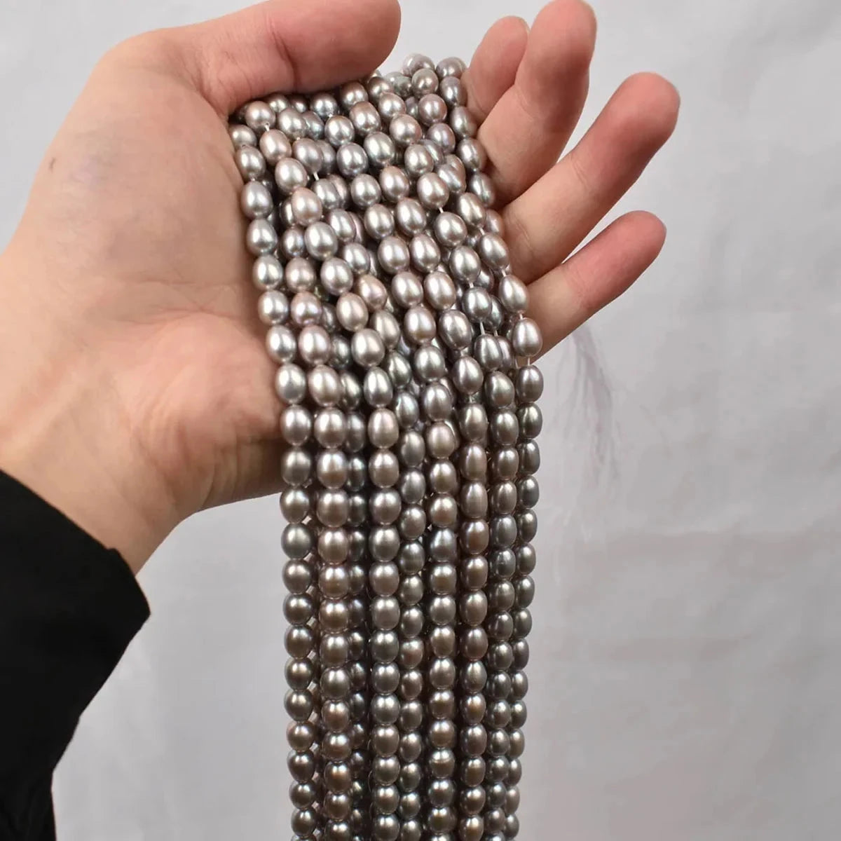 Natural Freshwater Pearl Beads Rice shape Loose isolation Beads For jewelry making DIY necklace bracelet accessories Size1.8-2mm - AMULET RING STORE