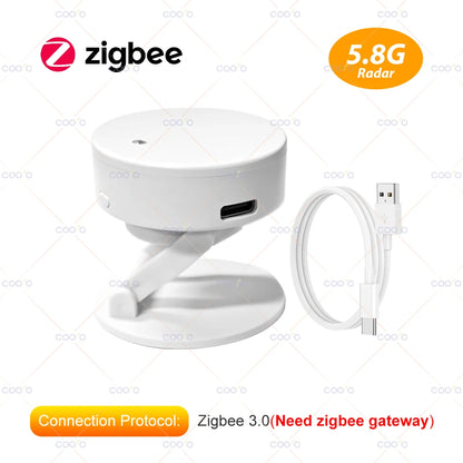 ZigBee Wifi MmWave Human Presence Motion Sensor Radar Wave Human Detector Motion Detector Tuya Hub Smart Life Home Automation - AMULET RING STORE