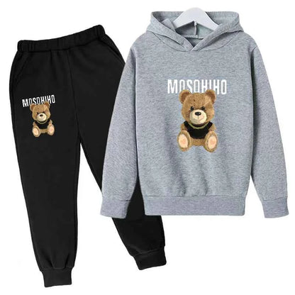 Fall/Winter 2024 Sports Kids Hoodie Set Sunshine Boys & Girls Casual Kids Top + Pants in Multiple Color Options for Ages 3-13