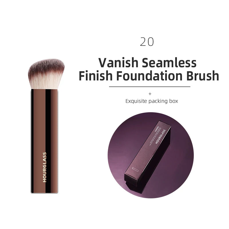 Hourglass Makeup Brushes Powder Foundation Concealer Blusher Bronzer Eye Shadow Eyebrow Eyeliner Sculpting Brush - AMULET RING STORE