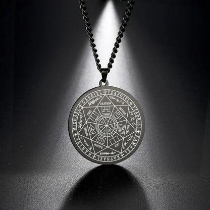 Seal of The 7 Archangels Pendant Necklaces for Men