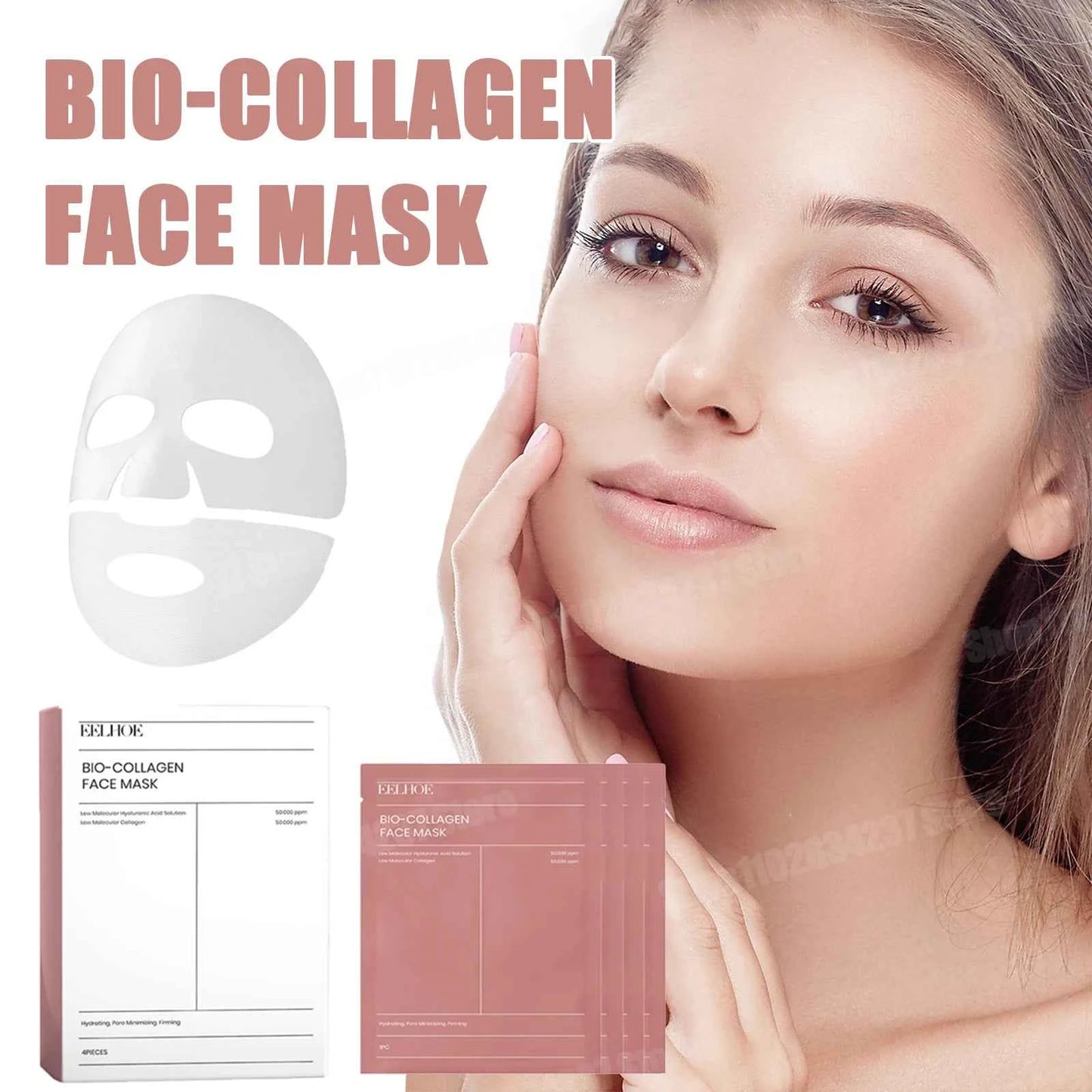 Deep Hydrating Bio Collagen Face Mask Overnight Moisturizer Pore Minimizing Refreshing Brightening Skin Care
