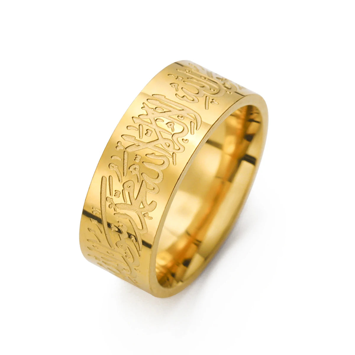 Dawapara Muslim Mohammad Arabic Letter Shahada Ring AMULET RING STORE