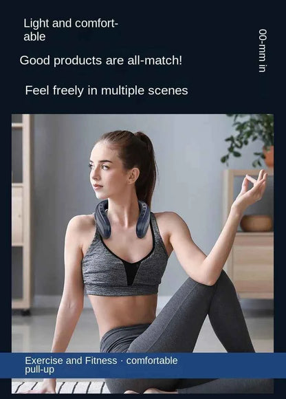 2024 New Neck Air Conditioner Portable Neck Fan Rechargeable Semiconductor Cooling Bladeless Fan Wearable Cooler multi purpose