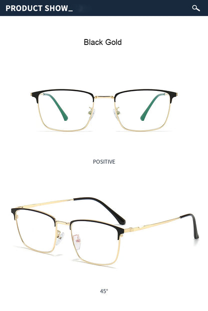 Men Prescription Glasses Optics Lenses  Reading Glasses Women Blue Light Blocking Myopia Eyewear Metal Titanium Eyeglasses Frame