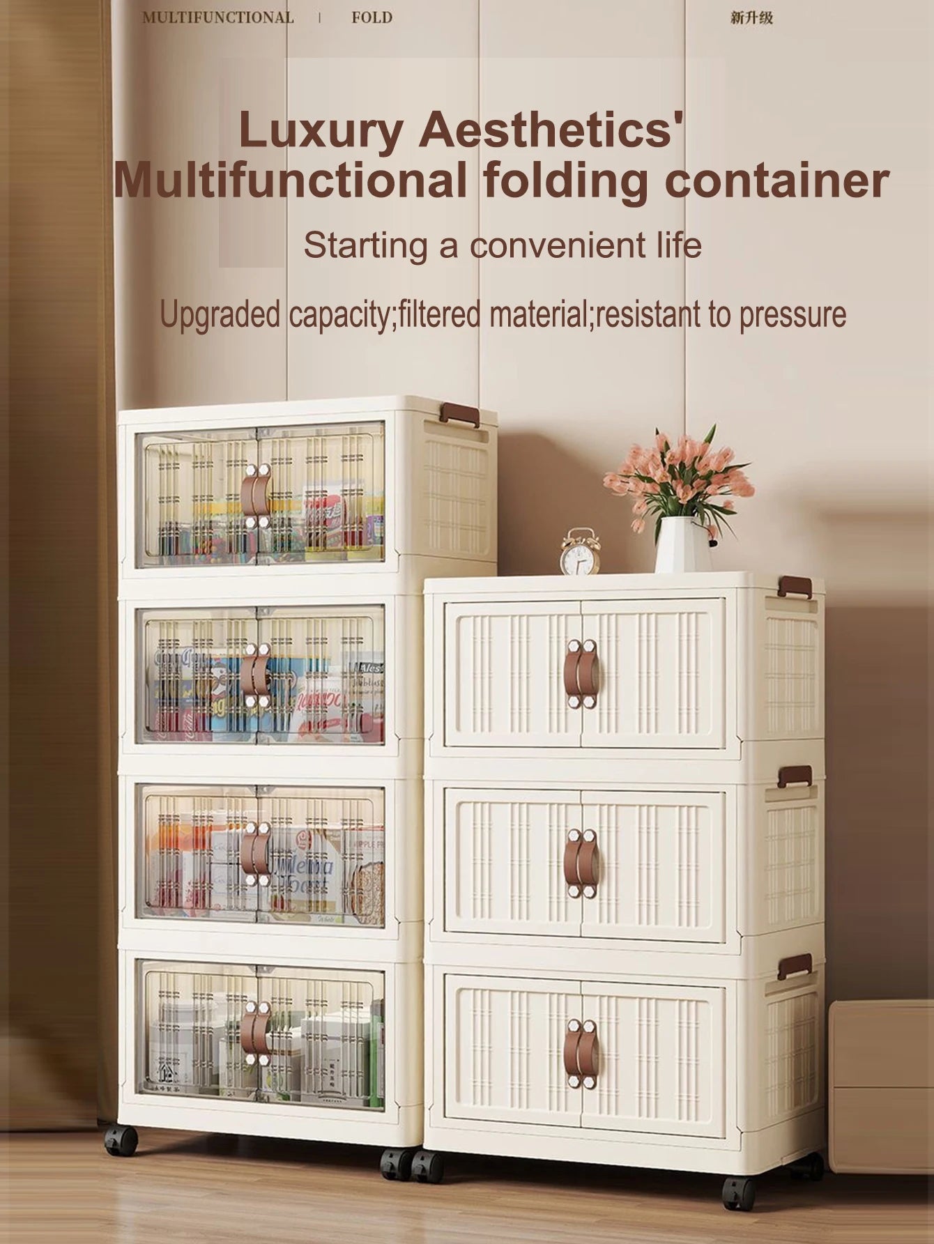 Multifunction Dustproof Wardrobe Large Capacity Folding Storage Cabinet Sundries Storage Box - AMULET RING STORE