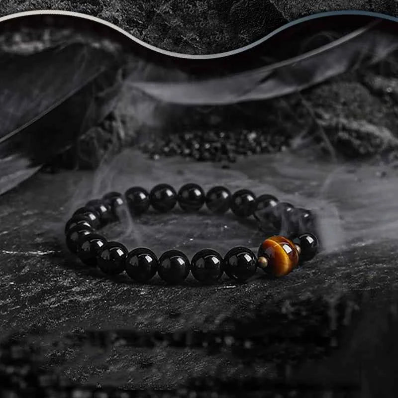 5A Real Natural Red Tiger Eye Beads Stone Bracelet Men Women Zircon Accessories Handmade Jewelry Gift for Girlfriend Wholesale