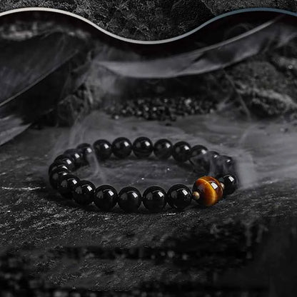 5A Real Natural Red Tiger Eye Beads Stone Bracelet Men Women Zircon Accessories Handmade Jewelry Gift for Girlfriend Wholesale
