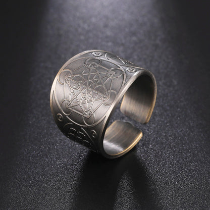 LIKGREAT Six Pointed Star Seal of Solomon Ring