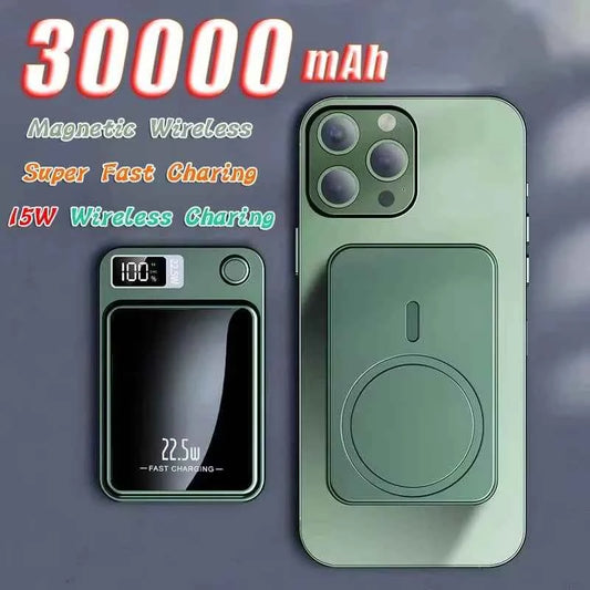 Magnetic Wireless PowerBank 30000mAh 22.5W Fast Charging External Battery for Xiaomi Samsung iPhone PD 20W for Magsafe Powerbank