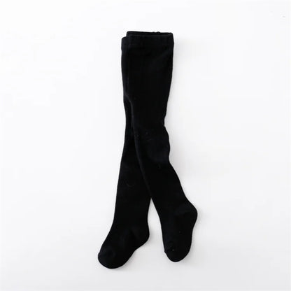 Lawadka Newborn Tights For Girls Solid Knitted Infant Baby Girl Tights Casual White Black Toddler Pantyhose Spring Autumn 0-12M - AMULET RING STORE