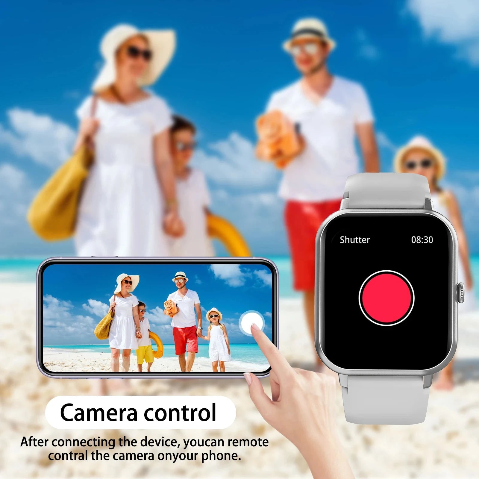 Smart watch, wireless calling /dial, multi -Sport mode,Suitable for men and women, sports watches, for iPhone/Andriod