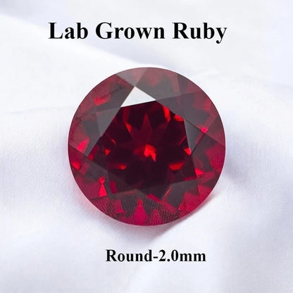 Lab Grown Ruby Pigeon Blood Red Color For Jewelry Diy Making Main Materials Selectable Certificate