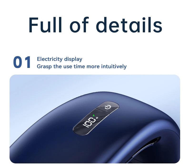 Portable Neck Fan 10000mAh Mini Bladeless Silent Neckband Fan USB Rechargeable 3 Speeds Mute Wireless Electric Neck Cooler Fans