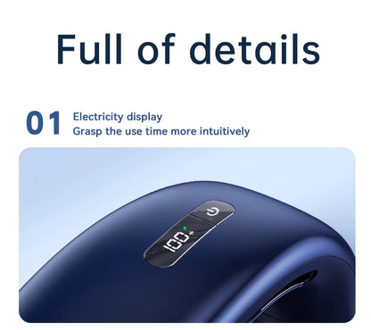 Portable Neck Fan 10000mAh Mini Bladeless Silent Neckband Fan USB Rechargeable 3 Speeds Mute Wireless Electric Neck Cooler Fans