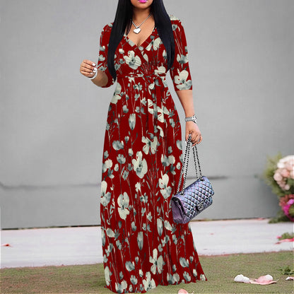 Women's Casual Sexy V Neck 3/4 Sleeves Club wear Party Outfits