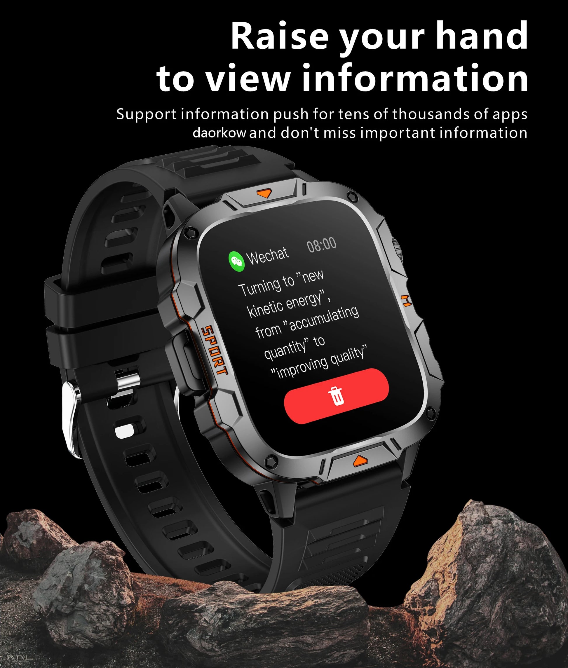 New Full Touch Smart Watch Men For Android Xiaomi Blood Pressure Oxygen Fitness Watch Waterproof LED Flashlight SmartWatch 2024 - AMULET RING STORE