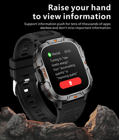 New Full Touch Smart Watch Men For Android Xiaomi Blood Pressure Oxygen Fitness Watch Waterproof LED Flashlight SmartWatch 2024 - AMULET RING STORE