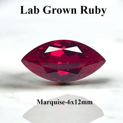 Lab Grown Ruby Pigeon Blood Red Color For Jewelry Diy Making Main Materials Selectable Certificate