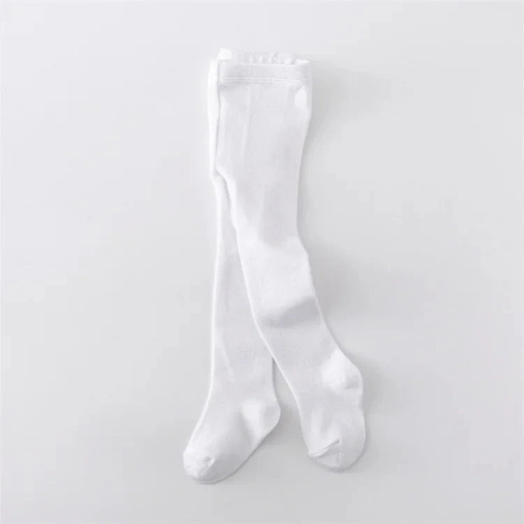 Lawadka Newborn Tights For Girls Solid Knitted Infant Baby Girl Tights Casual White Black Toddler Pantyhose Spring Autumn 0-12M - AMULET RING STORE