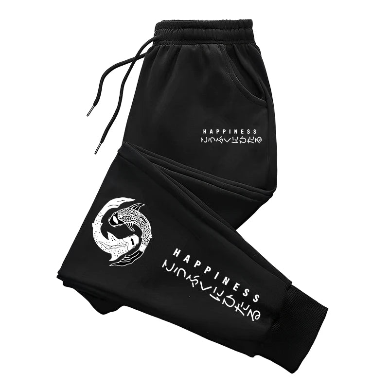 Japanese Fashion Men's Tracksuit Hoodies Sweatpants 2 Piece Set Fall&winter Daily Casual Sporty Jogging Suit Urban Trend Outfits - AMULET RING STORE