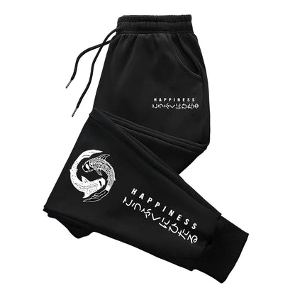 Japanese Fashion Men's Tracksuit Hoodies Sweatpants 2 Piece Set Fall&winter Daily Casual Sporty Jogging Suit Urban Trend Outfits - AMULET RING STORE