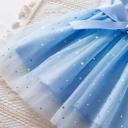 Princess Girls Cosplay Dress Clothes Kids Party Wedding Carnival Birthday Party Princess Evening Tutu Dresses Toddler 2-6Y