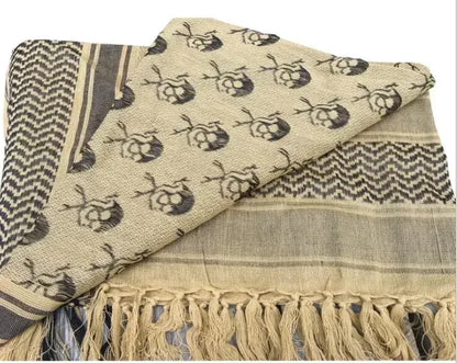 Keffiyeh Tactical Desert Scarf Wrap Shemagh Head Neck Arab Scarf Keffiyeh Scarf Wrap for Men And Women - AMULET RING STORE