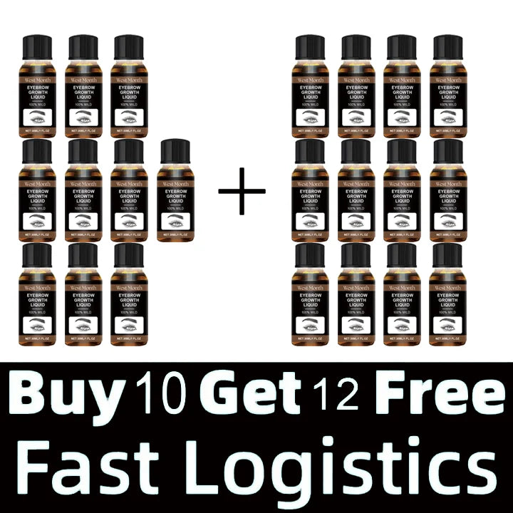 Eyebrow growth serum fast growing eyelash prevent hair loss damaged treatment thick dense eyes makeup care products - AMULET RING STORE