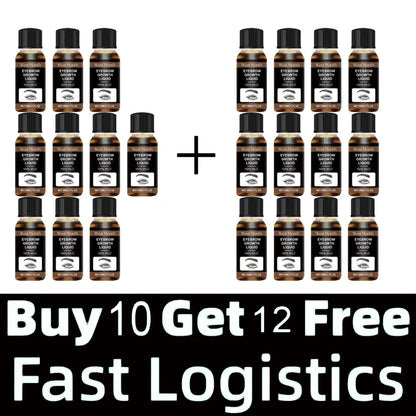 Eyebrow growth serum fast growing eyelash prevent hair loss damaged treatment thick dense eyes makeup care products - AMULET RING STORE