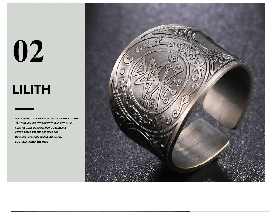 LIKGREAT Six Pointed Star Seal of Solomon Ring