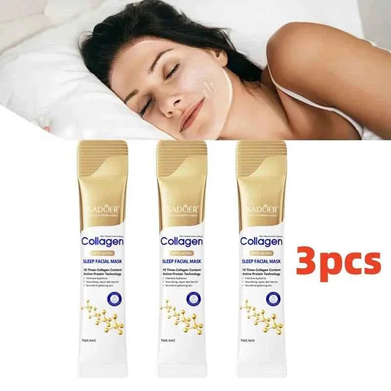 Collagen Sleeping Facial Masks Face skincare Moisturizing Brightening Firming Hydrating Face Mask Facial Skin Care 3/10/20/30pcs