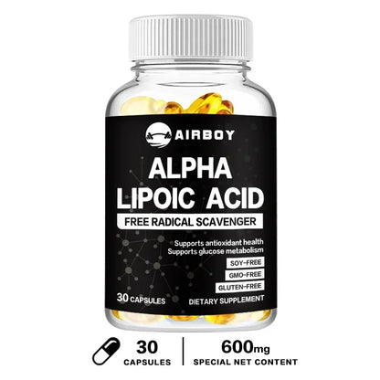 Alpha Lipoic Acid - Energy Metabolism, Relieve Neuralgia, Supports Nervous System Health, Antioxidant, Improves Immunity - AMULET RING STORE