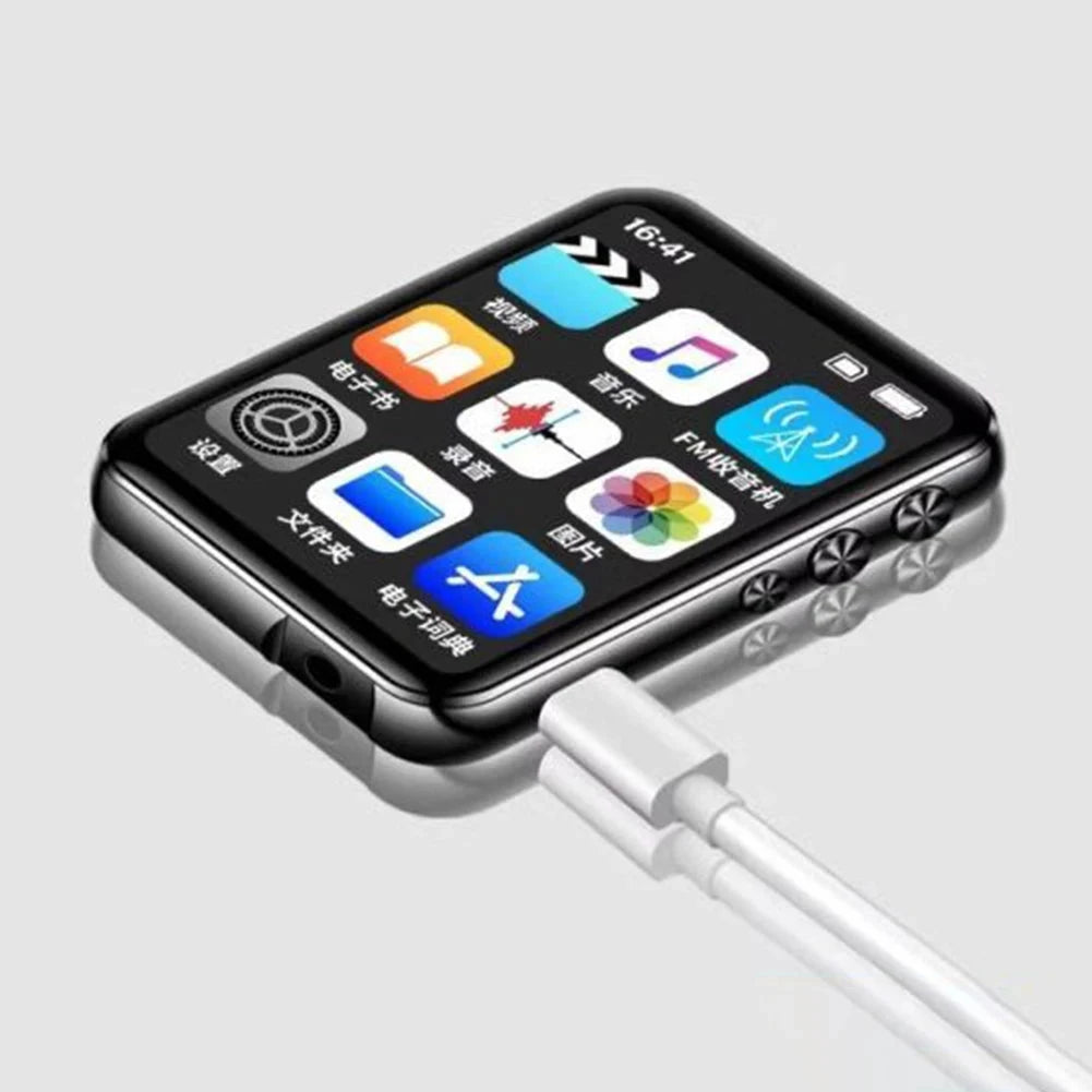 MP3 Music Player Bluetooth 5.3 Music Stereo Speaker Mini Full Touch Screen MP4 Player Walkman Support FM Radio Recording E-Book