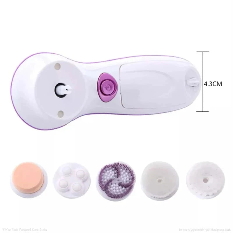 Multi-function Facial Cleansing Brush Set Vibrating Wireless Electric Face Cleansing Brush